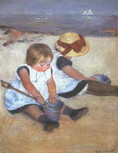 Sahilde Çocuklar by Mary Cassatt
